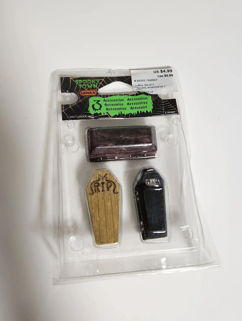 3 Pack Mini Coffins Halloween Decoration Or Crafting